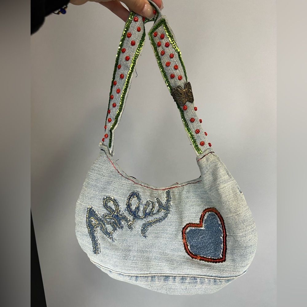 ❌SOLD❌ Ashley Y2K Denim Shoulder Bag - Picture 3 of 5